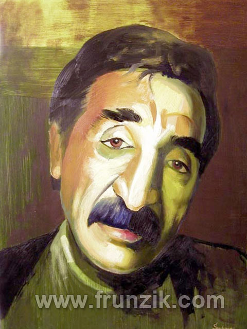 Фрунзик Мкртчян - художник Александр Садоян  (2005,масло, Ереван)